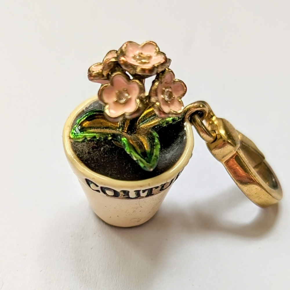 Rare find Juicy Couture flower pot charm